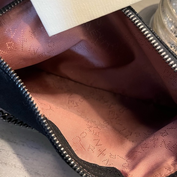 Stella McCartney Black Clutch with Silver Chain - Picture 10 of 10